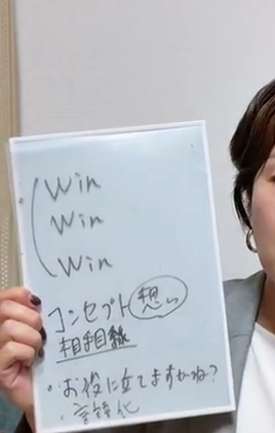板書 Win Win Win コンセプト 相手目線
